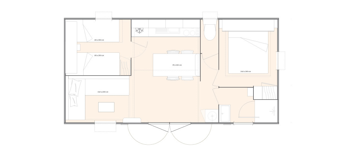 Plan chalet Fabre