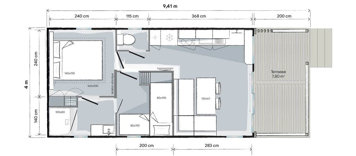 Plan Mobile-home Living