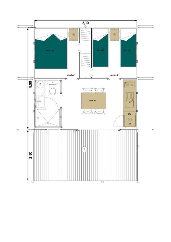 Salon mobile-home Lodge