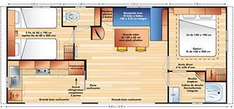 Plan mobile-home Riviera